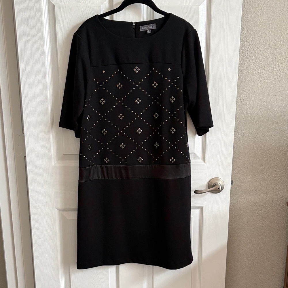 Classic Black Studded Dress